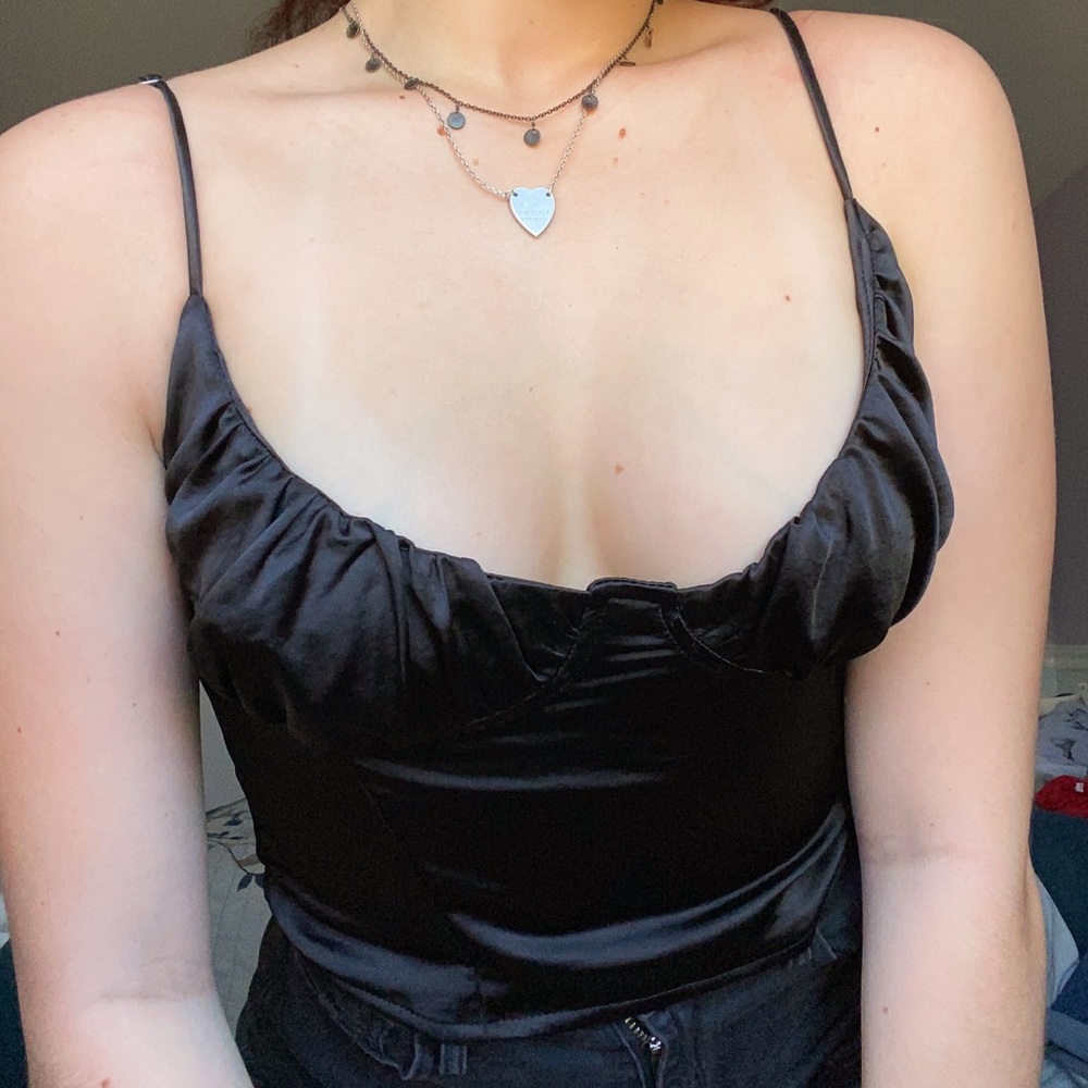 Kendall & Kylie Satin Bustier Top